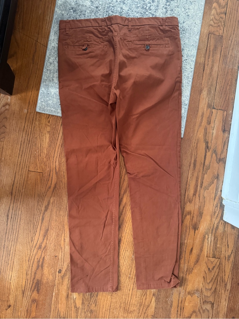 Men's Slim Chinos in Rust